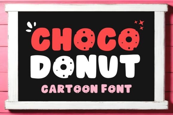 Choco Donut Font: A Playful Display Typeface for Small Business Branding