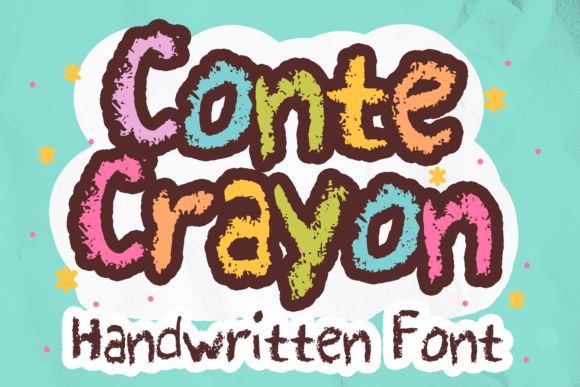 Conte Crayon: A Playful Display Font for Small Business Branding