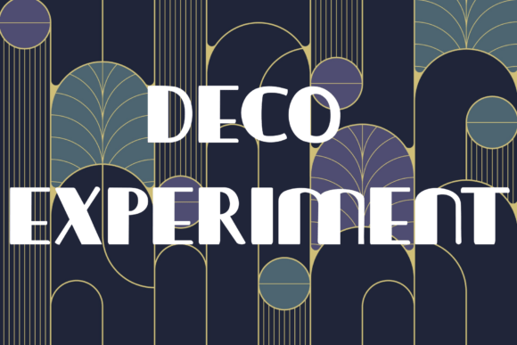 Deco Experiment: A Typeface That Brings Art Deco Style to Handmade Products