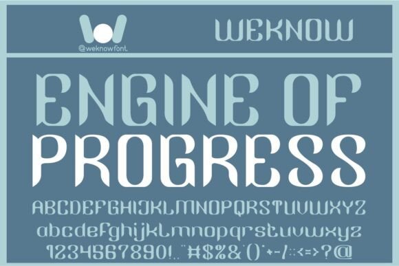 Engine of Progress: A Display Font Built for Precision Branding