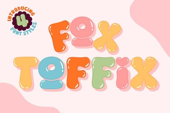 Fox Toffix: A Bouncy Display Font for Handmade Products