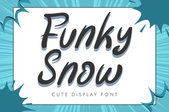 Funky Snow: A Bold Display Font for Editorial Storytelling