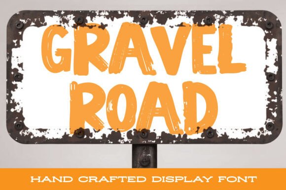 Gravel Road: A Bold Display Font for Editorial Work