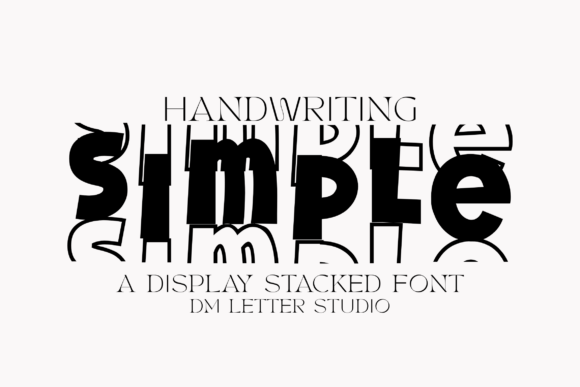 Handwriting Simple Stacked Font for Modern Web Design