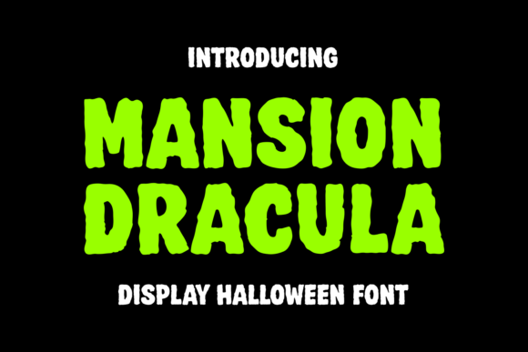 Mansion Dracula: A Gothic Display Font for Editorial Design