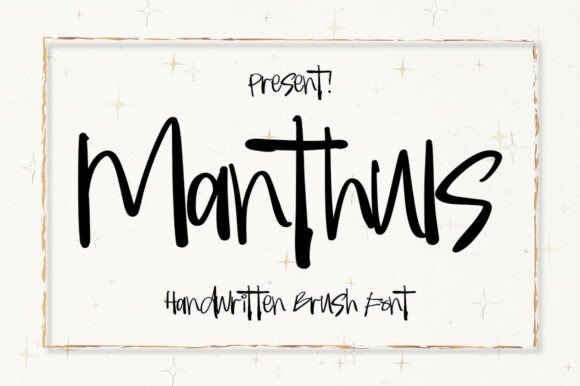 Manthuls: A Display Font for Designers Who Demand Character