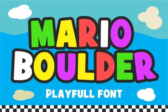 Mario Boulder Font Brings Playful Charm to Handmade Products