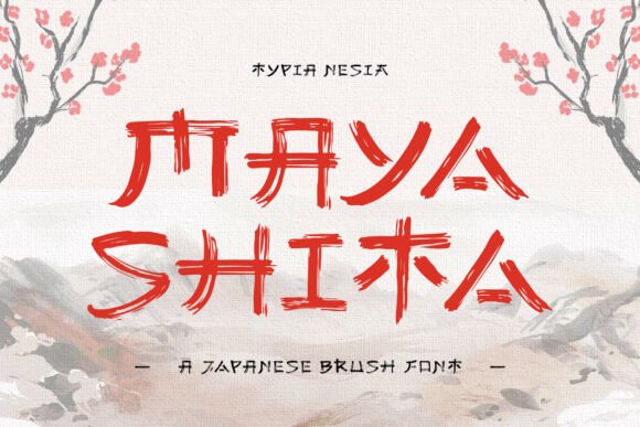 Mayashita: A Japanese Brush Font for Editorial Design