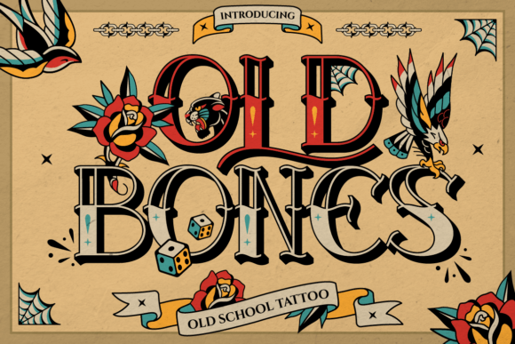 Old Bones: A Vintage-Inspired Display Font for Bold Brands