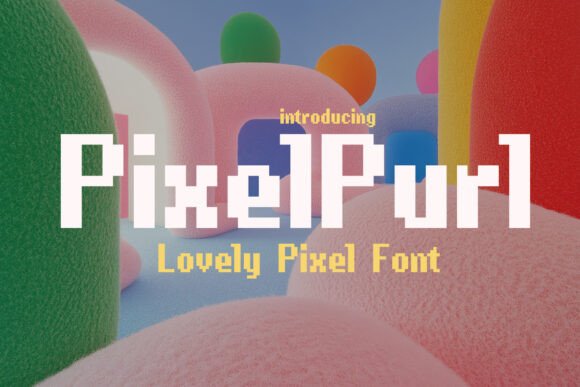 Pixel Purl: A Bold Display Font for Retro-Inspired Branding