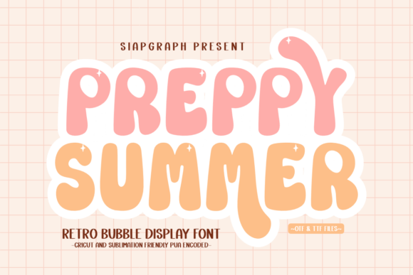 Preppy Summer: A Display Font That Gives Your Small Business a Polished Identity