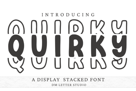 Quirky Stacked: A Playful Display Font for Small Business Branding