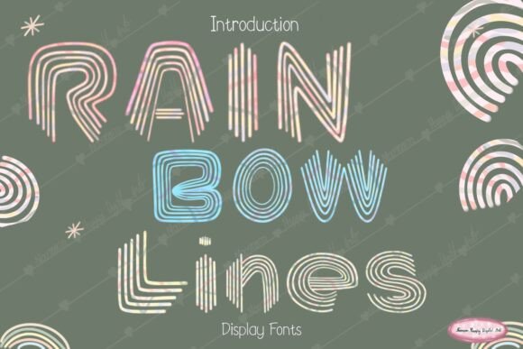 Rainbow Lines: A Display Font That Makes Campaigns Pop
