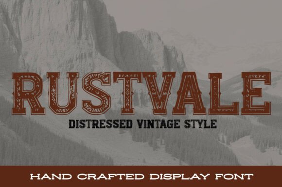 Rustvale: A Weathered Display Typeface That Brings Character to Web Design