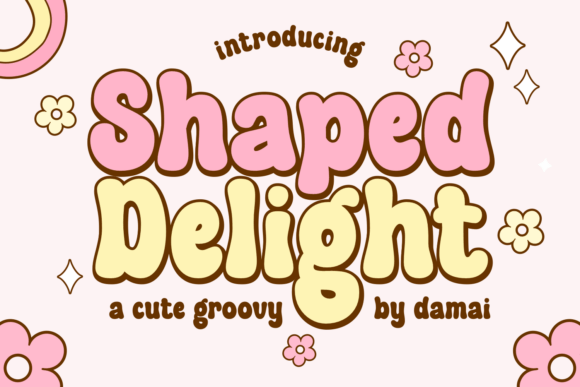 Shaped Delight Display Font for Handmade Labels and Craft Products