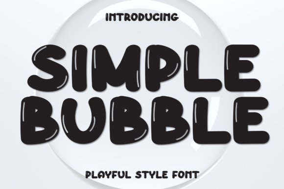 Simple Bubble Font: A Playful Display Typeface for Crafters and Makers