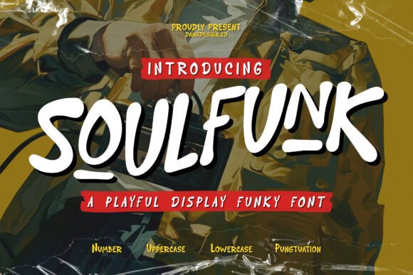 Soulfunk Funky: A Playful Display Font for Handmade Products and Craft Projects