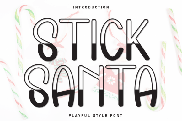 Stick Santa: A Playful Display Font for Web Design