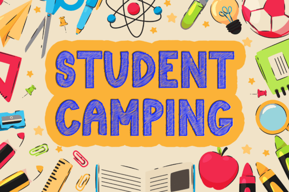 Student Camping: A Display Font with Soft Character for Branding Projects