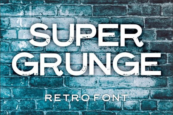 Super Grunge Font for Handmade Products and Craft Designs