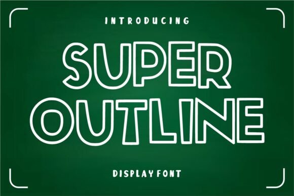 Super Outline: A Display Font Built for Editorial Impact