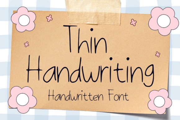 Thin Handwriting Typeface for Digital Designers