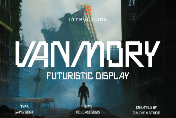Vanmory Font Review: A Futuristic Display Typeface for Bold Branding