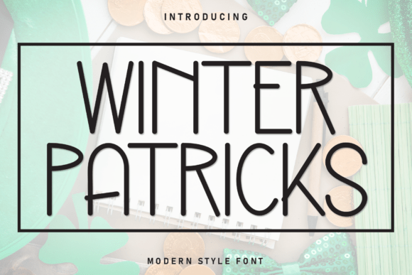 Winter Patricks: A Handwritten Display Font for Small Business Branding