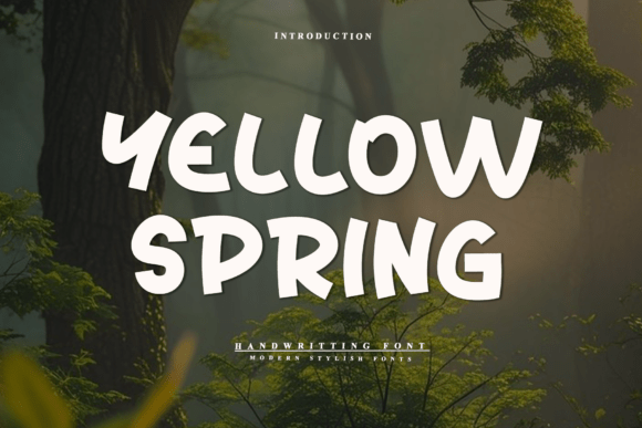 Yellow Spring: A Display Font with Gentle Editorial Charm